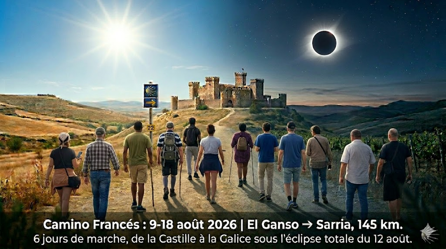 Compostella 2026 et Eclipse solaire