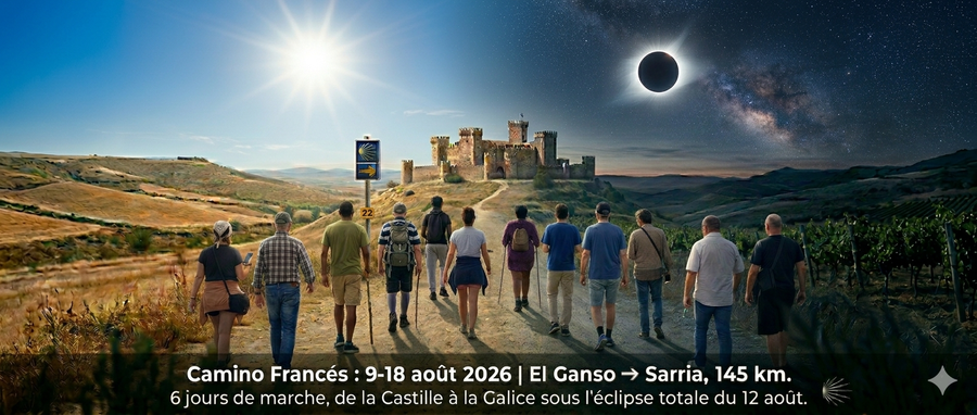Compostella 2026  et Eclipse solaire
